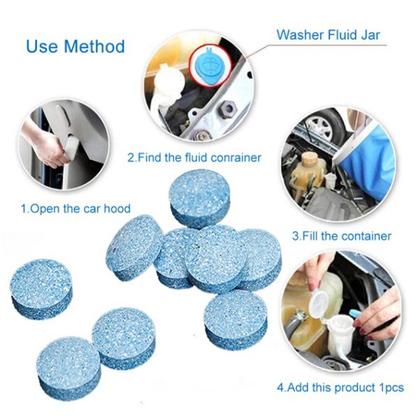 Car Windshield Cleaner Tablet | Pack of 10