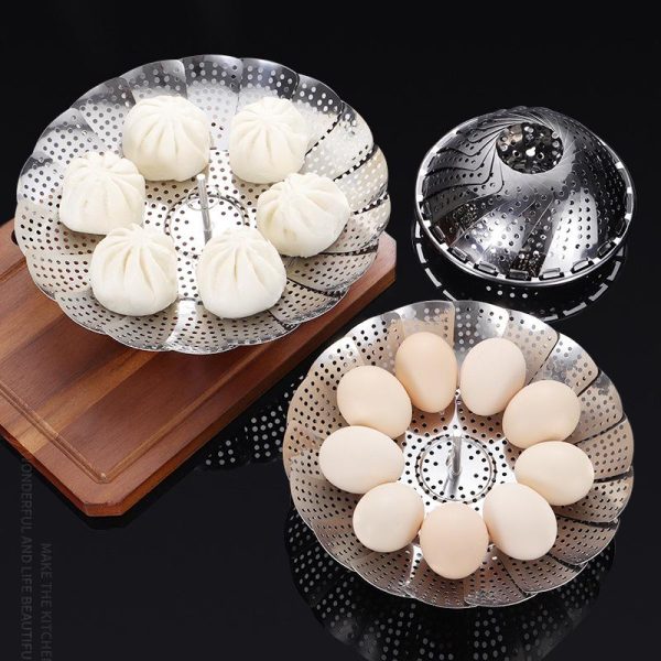 Stainless Steel Folding Steamer Tray