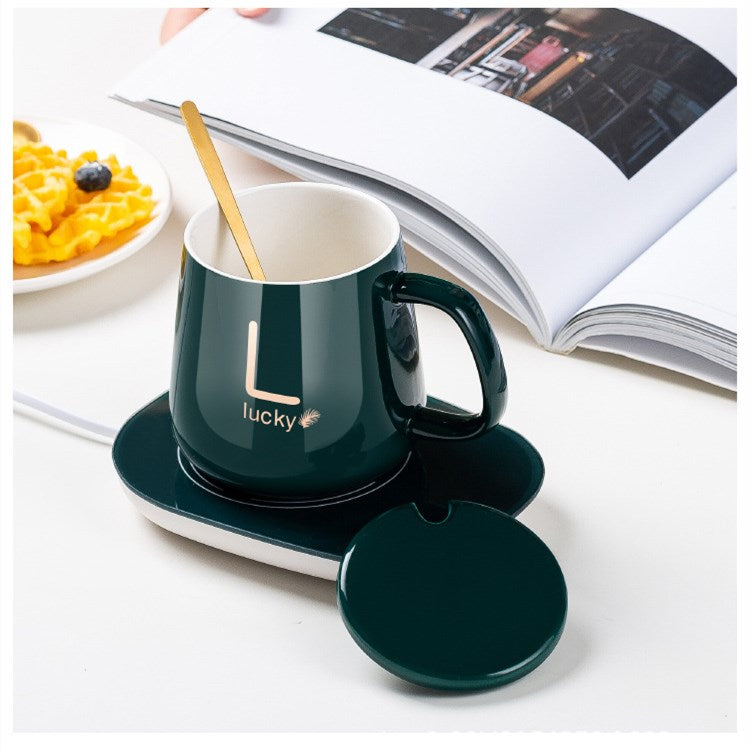 Ceramic Coffee Cup With Electric Heating Pad