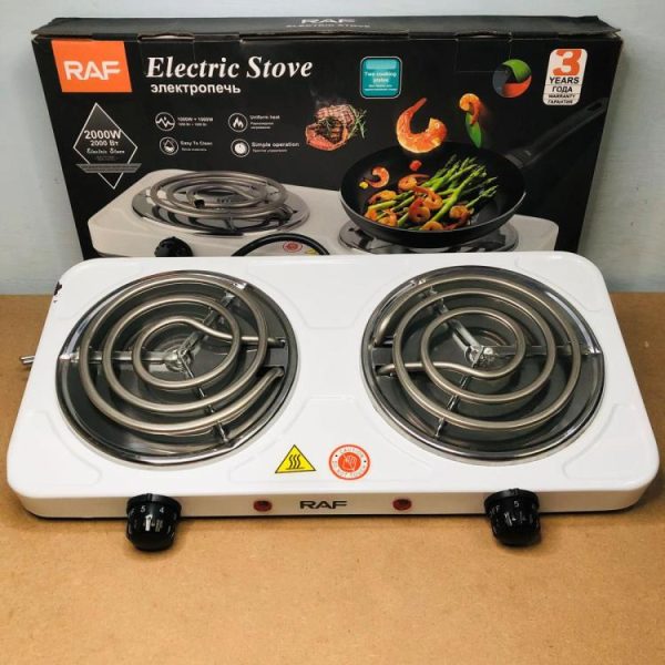 Raf Double Electric Stove 2000watt | Electric Hot Plate Stove 2000 Watt