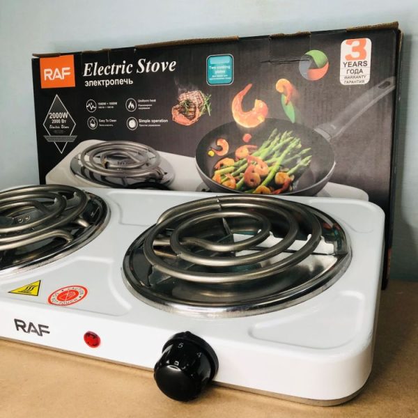 Raf Double Electric Stove 2000watt | Electric Hot Plate Stove 2000 Watt