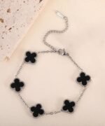 Black silver van cleef