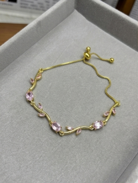 2026/06/1000361196.png Tulip Slider Bracelet - Rose Pink - Image 1