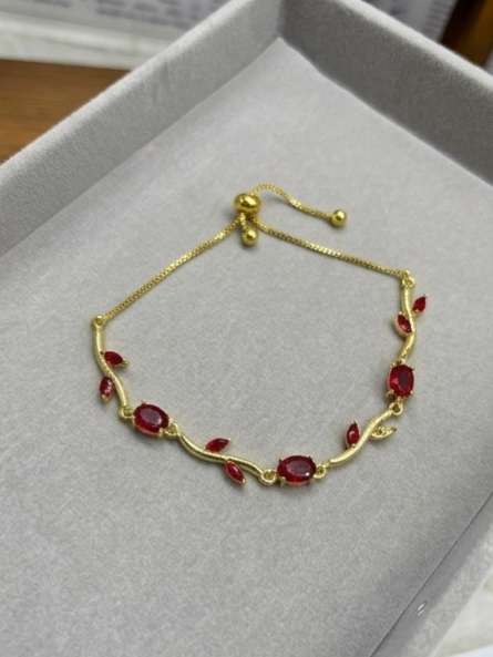 2026/06/1000361197.png Tulip Slider Bracelet - Ruby Red - Image 1