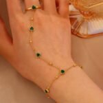 Emerald hand chain - Image 3