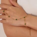 Emerald hand chain