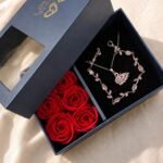 silver pink combo with flower box