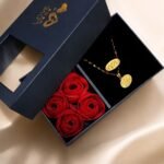 أنت عُمري 
necklace & Ring with a flower box